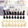 thumbnail image 2 of Chess Pieces, 32Pcs Plastic Magnetic Chess Game Pawns Figurine Pieces for Missing Piece Replacement, 2 of 5