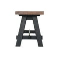 thumbnail image 3 of Alaterre Furniture Adam 48"L Solid Wood Entryway Bench, Rustic Industrial Style, Seating, Easy Assembly, Brown, 3 of 6