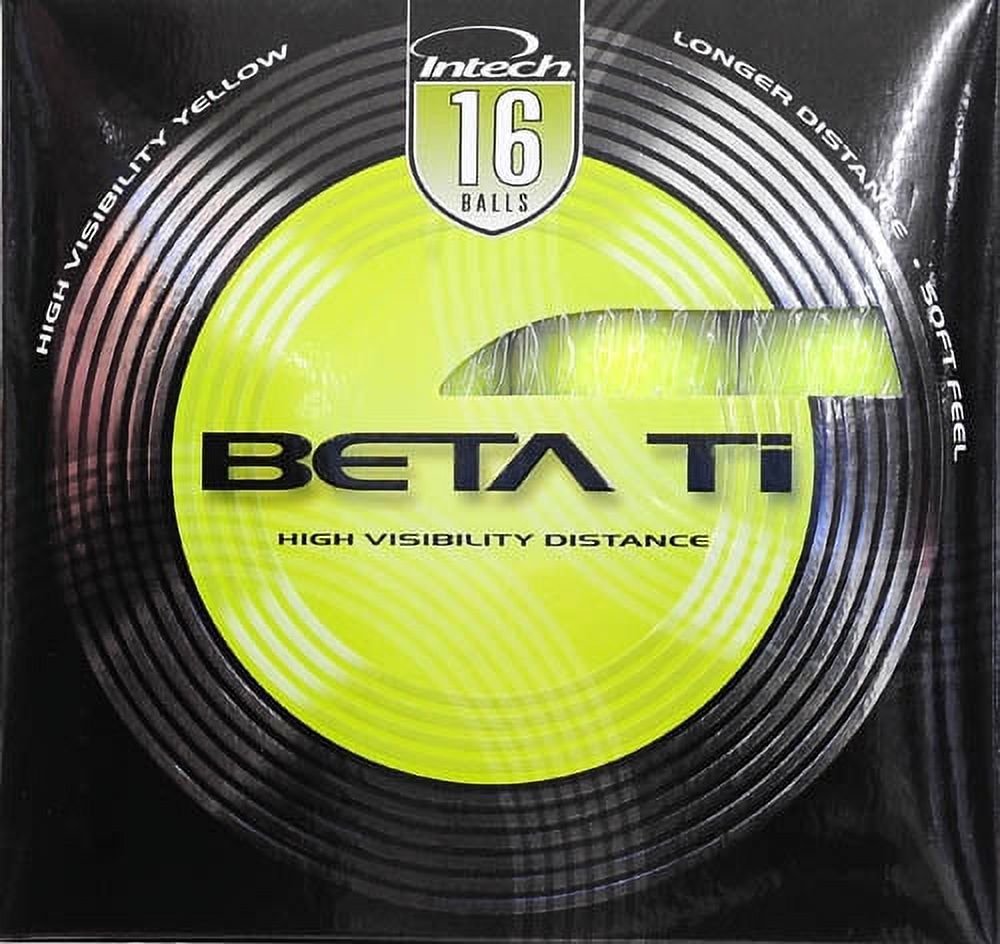 Intech Beta Ti Golf Balls, Yellow, 16 Pack - image 2 of 6