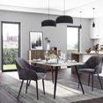 thumbnail image 3 of Boutique Home Velvet Dining Room Accent Chair with Armrests, 3 of 6