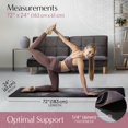 thumbnail image 3 of Vegan Suede Yoga Mat Tree of Life/Root Chakra Design, Extra Thick /(mm), SweatGrip Surface Perfect for Yoga, Hot Yoga, Pilates & Sweaty Workouts Free Strap Included, 3 of 6