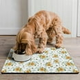 thumbnail image 2 of Pet Food Mat Absobing Durable Pet Food Mat Farmhouse Sunflower Cat Feeding Mat Dog Water Bowl Mat for Messy Drinker, 2 of 7