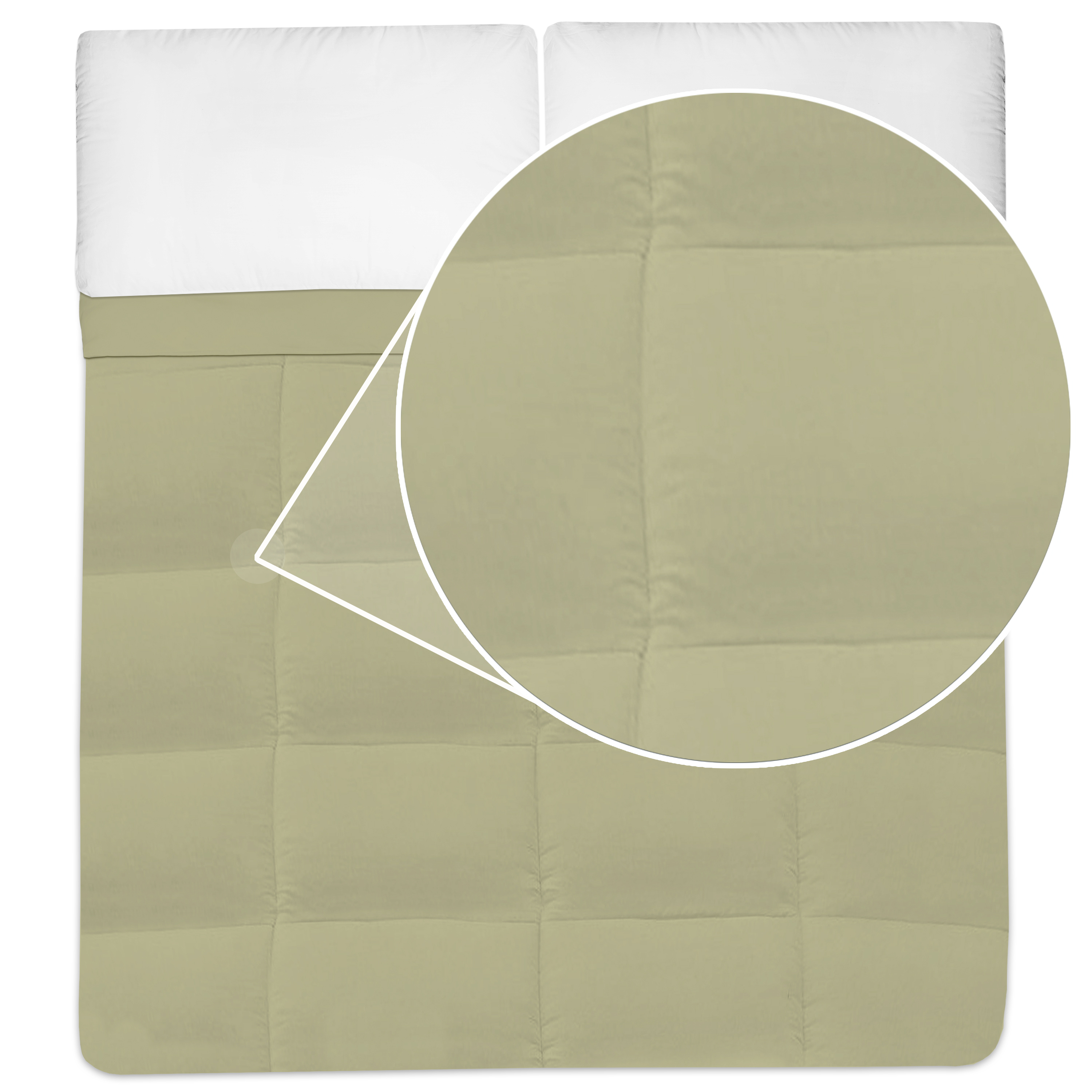 Down Alternative Polyester Box Stitch Microfiber Comforter - King