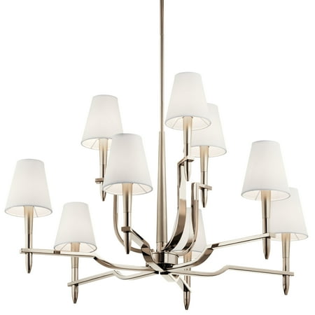 

Kichler 44311 Kinsey 9 Light 39 Wide Chandelier - Nickel