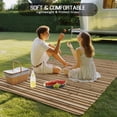 thumbnail image 4 of Country Farmhouse Outdoor Rug for Patio/Deck/Porch, Non-Slip Large Area Rug 5 x 7 Ft, Vintage Plants Lines Pattern Brown Indoor Outdoor Rugs Washable Area Rugs, Reversible Camping Rug Carpet Runner, 4 of 8