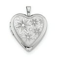 thumbnail image 2 of White Sterling Silver Charm Pendant Necklace With Locket 25 mm 20 18 In, 2 of 4