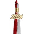 thumbnail image 4 of Endea Graduation Red/Grey Graduation Tassel with Gold Date Drop, 4 of 10