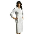 thumbnail image 1 of Marvella By White Cross Women's 3/4 Sleeve Button Front Scrub Dress White, 1 of 1
