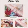 thumbnail image 7 of Kannior Storage Chests Boxes Flower Printed Storage Bag Thickened Waterproof Moisture Proof Double Zipper Organizer for Clothes, Quilts, 7 of 7