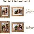 thumbnail image 5 of House Day Rustic 5 in x 7 in Brown Table Top Picture Frames 6 Pack, 5 of 11
