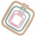 thumbnail image 3 of 4/5Pcs Square Embroidery Hoops Plastic Cross Stitch Hoops with Different Sizes and Colors Reusable Embroidery Hoops Frames Sewing Tool for Sewing Needlework Embroidery Projects, 3 of 9
