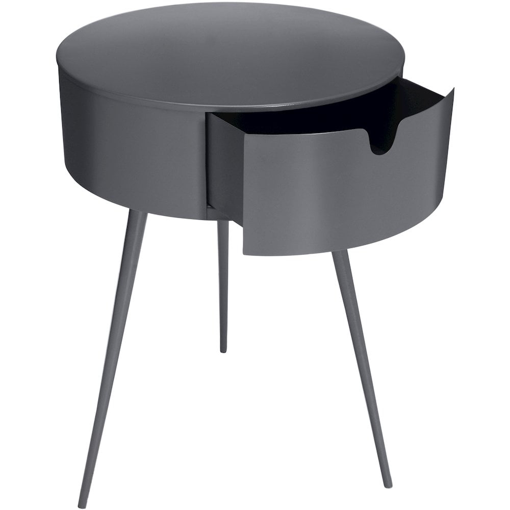 Meridian Furniture Bali Gray Metal Nightstand