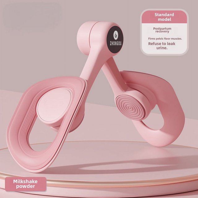 Pink Adjustable Leg & Pelvic Trainer - Versatile Kegel Exerciser for Inner Thighs, Hamstrings & Pelvic Floor, Portable Home Gym Equipment with Durable Construction, No Counting Feature, Full-Body