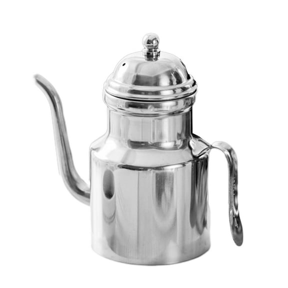 Shoreew Stainless Steel Oil Dispenser Leak-Proof Drip-free Oil Bottle for Olive Oil Vinegar Kitchen Oil Storage Container