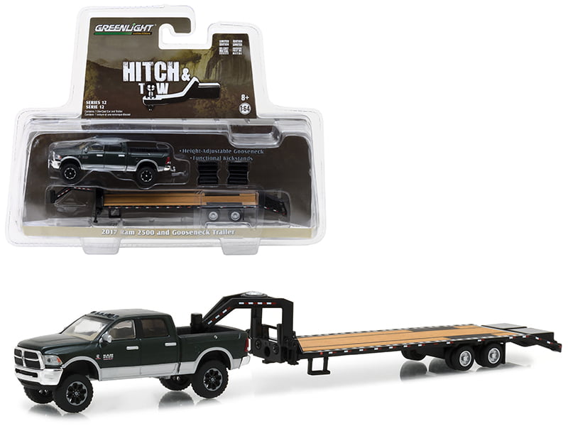 Ertl Dodge Pickup with Diecast Trailer Pin by R K on 1/64 Scale Model #1 19...