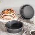 thumbnail image 4 of Round Cake Pan Set 2 Piece Layered Cake Pan Set Layered Cake Pan 8 Inch Non-stick Round Cake Pan Inch with Wider Grip, 4 of 5