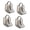black transparent, variant on 4Pieces Clear Shoe Protector Bags Dustproof Boot Covers Short Boot Organization Bag For Closet Storage Travel Essential