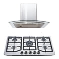 thumbnail image 1 of Combo Parrilla a Gas 5 Quemadores Acero Inox y Campana Cristal 60 cm Acero Inox Disa Home  PAEM5A/CAMPC60C, 1 of 10