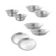 thumbnail image 2 of Platos y cuencos de acero inoxidable, juegos de vajilla, cubiertos, artículos de camping, 8 piezas de plata, 2 of 9