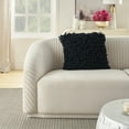 thumbnail image 3 of Mina Victory Sofia Velvet Sponge Finger Black 20" x 20" Throw Pillow, 3 of 5
