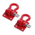 thumbnail image 2 of 20X Metal Climbing Trailer Tow Hook Hooks Buckle,for 1/10 Scale RC Crawler Truck D90 SCX10 Climbing Car,Red, 2 of 4
