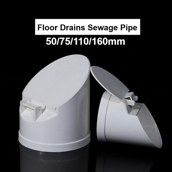 50-110mm Drainage Pipe Floor Drains Anti Backflow Anti Odor Insect-proof Rain Pipe Cover Cap Plug Outdoor Drainage Sewer Device