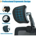 thumbnail image 4 of Adjustable Universal Office Chair Headrest Attachment - Ergonomic Mesh Neck Support Pillow for Comfort and Relaxation, 4 of 6