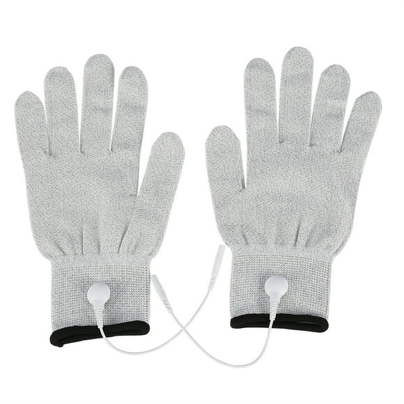 Guantes conductores Jadeshay 1 par de mano conductores para máquina TENS con electrodos