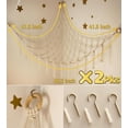 thumbnail image 4 of Plush Animal Storage Hammock or Net - Large Toy Hammock Net for Plush Animal Corner - Hanging Plush Animal Storage Rack for Plush Toys - Kids Nursery Wall Bedroom Room Decor, 4 of 7