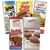 Mega Sized Cakes Variety Packs | 5 Unique Treats: Nutty Peanut Buddy Bars, Oatmeal and Fudge Double Decker Rounds, Pecan Bun Spin Wheels, Zebra Black