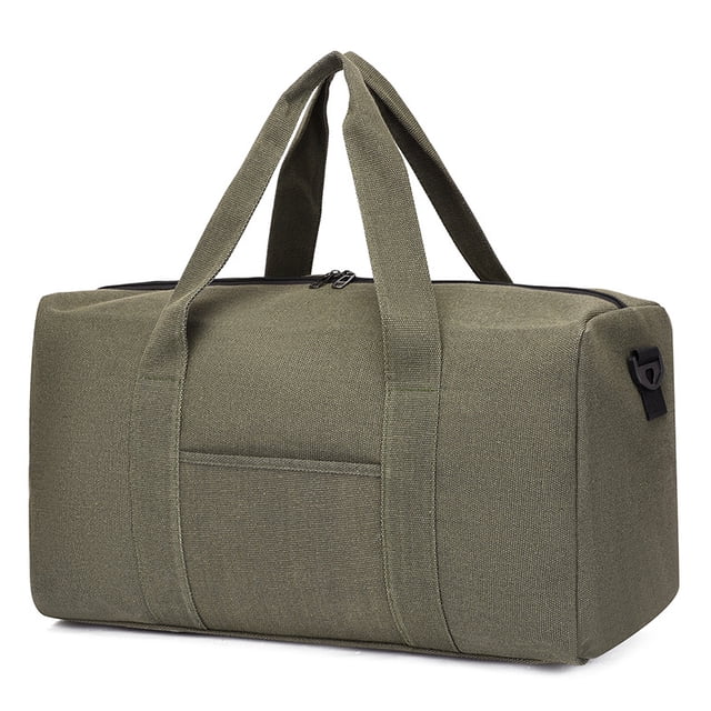 yeacher Sac de Voyage Spacieux en Toile, Vert Armée, Grande Taille pour une Utilisation Durable