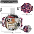 thumbnail image 4 of Fashionable Full-Print Drawstring Cosmetic & Makeup Bag – Large Portable Makeup Organizer with Inner Zipper Pocket & Mesh Compartment, Travel Toiletry Bag for Women, 4 of 5
