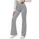 thumbnail image 1 of Pantalones de yoga acampanados para mujer con bolsillo trasero: cintura alta, moldean la silueta, tejido elástico para hacer ejercicio y llevar a diario, 1 of 5