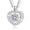 02. Silver Plated, variant on 1CT Moissanite Necklace for Women, Silver Plated Sparkling Round Solitaire Dancing Pendant Necklace, D Color VVS1, Hypoallergenic Jewelry Gifts for Mom Mothers Day