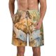thumbnail image 1 of Balery Girl Hugging Dog Flowers Traje de Baño Estilo Hawaiano para Hombre, Shorts de Secado Rápido con Bolsillos-Large, 1 of 6