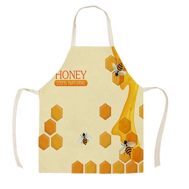 Delantal sin mangas de lino estampado para fiestas Delantal de cocina sin mangas resistente al aceite y las manchas