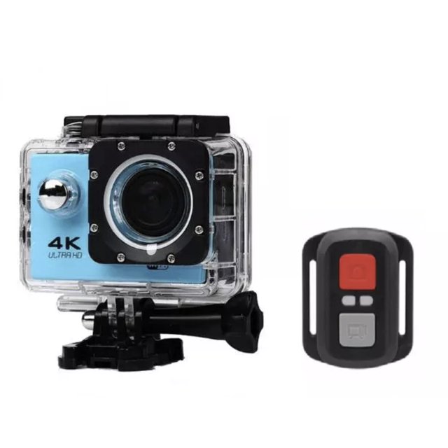 Camara Deportiva Action Cam 4k Wifi Control Remoto - Azul OEM Action Cam