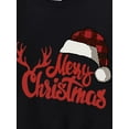 thumbnail image 4 of Seyurigaoka Family Matching Christmas Sweatshirts, Long Sleeve Hat Print Tops, 4 of 5