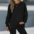 thumbnail image 6 of AGWOLF Women's Crewneck Sweatshirt Soft Long Sleeve Oversized Hoodies Casual Lightweight Fall Clothes, 6 of 9