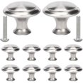 thumbnail image 5 of 10 Pcs Boutons de Meubles en Acier Inoxydable Boutons de Tiroir Boutons de Commode Argent style Rond, 5 of 5
