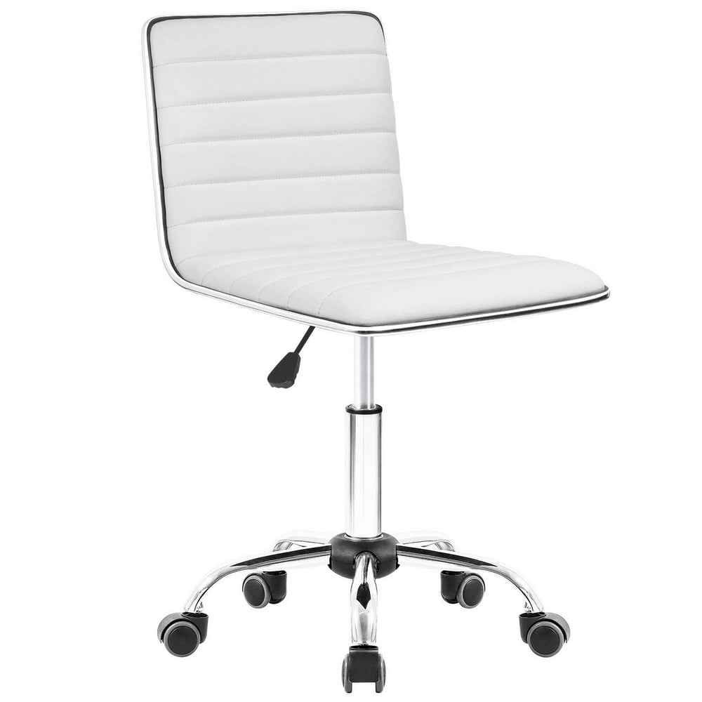 Walnew Task Chair Desk Chair Mid Back Armless Vanity Chair Swivel