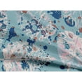 thumbnail image 5 of oneOone Rayon Light Blue Fabric Abstracts Craft Projects Decor Fabric Printed By The Yard 56 Inch Wide, 5 of 5