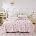 thumbnail image 4 of Ohufall Cooling Comforter Cotton Comforter Summer Bedding Thin Lightweight Washable Quilt Core Soft Breathable For Student Use, 4 of 6
