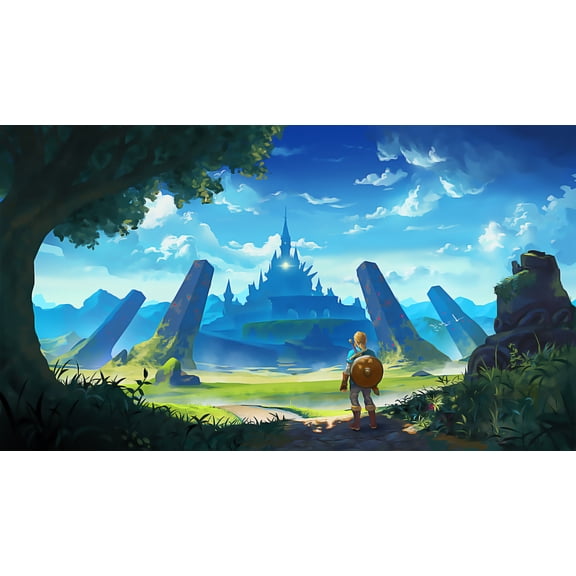 Diamond Painting Kits for Adults, Diamond Art Zelda, Paint with Diamonds Full Drill, Home Office Wall Decor Painting (12x16inch)