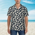 thumbnail image 3 of Mens Casual Hawaiian Shirts Short Sleeve Button Down Beach Shirts Shirts, 3 of 8