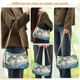 thumbnail image 4 of FORMRS Womens Shoulder Bag with Chain Strap Clutch Purse Cute Tote Handbag, Beige Mountain, 4 of 7