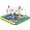 100", variant on Splash Pad for Kids & Dogs, 155"-110" Extra Large Non-Slip Sprinkler Splash Pad, Thickened 0.5mm PVC Water Play Mat, Outdoor Water Toy for Backyard Summer Fun, Ideal for Toddlers 3+ Boys Girls