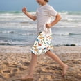 thumbnail image 3 of Odeerbi 5-14 Años Niños Niñas Verano Dinosaurio Imprimir Pantalones Cortos Entrenamiento Atlético Pantalones Cortos Deportivos Lindo Transpirables, 3 of 5