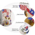 thumbnail image 6 of 4th of July Shower Curtain American Flag Cow Patriotic Shower Curtains for Bathroom Decor Independence Day Stars Hats Stripes Poppy Bath Curtains Sets with Hooks Waterproof Small Stall Size 36" x 72", 6 of 6