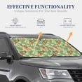 thumbnail image 4 of Windshield Sun Shade, Leaf Carrot Print Foldable Car Sun Shade Windshield For Front, 2 Pieces, 4 of 4